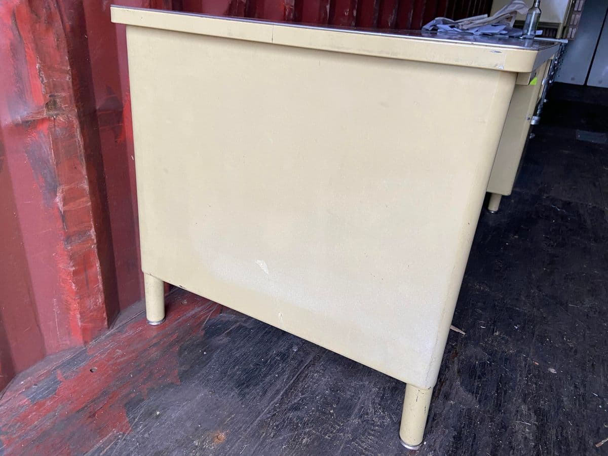 Vintage Mid Century Modern Metal Tanker Desk - Thumbnail 13