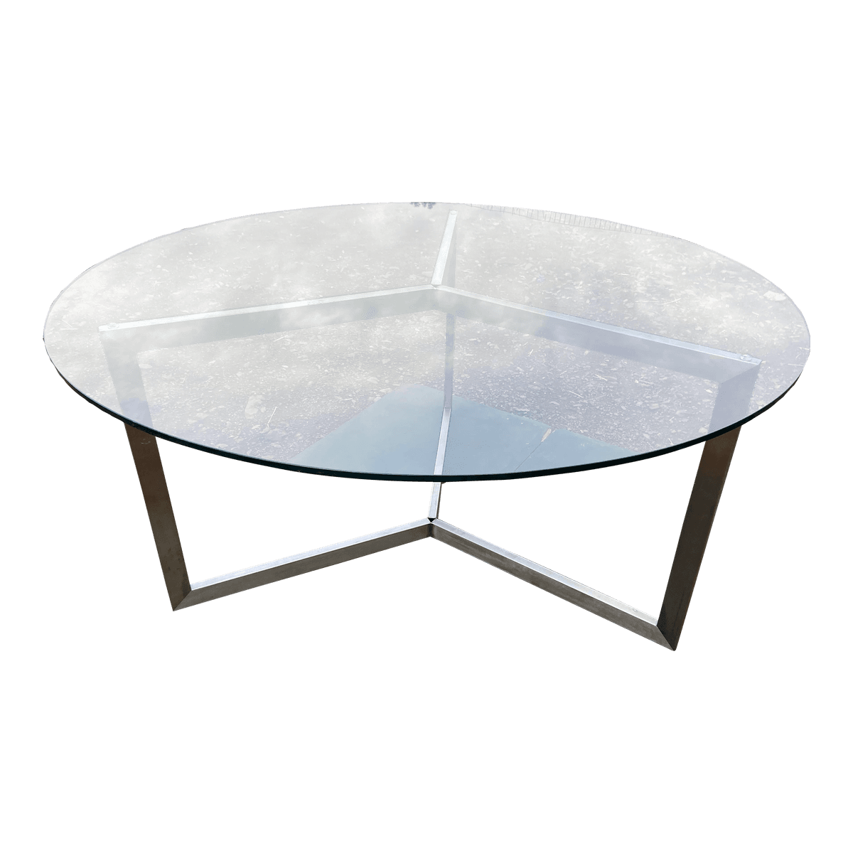 Room and Board Contemporary Round Glass Dining Table - Thumbnail 14