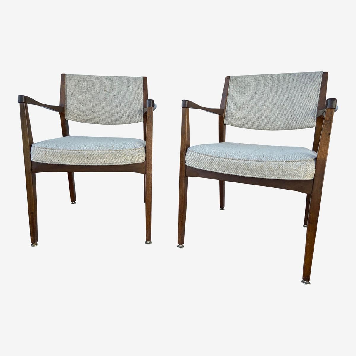1970s Vintage Mid Century Modern Accent Chairs Set of Two - Image 1