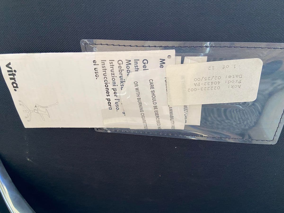 2000 Vitra Swivel Leather Chair Designed by Alberto Meda - Thumbnail 13