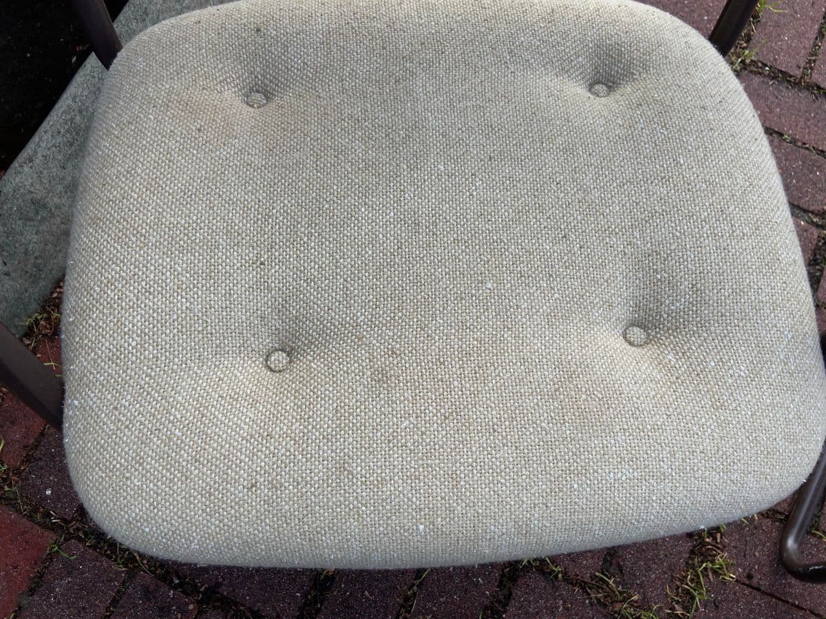 1980s Steelcase Vintage Mid Century Modern Tubular Upholstered Chairs- Set of 2 - Thumbnail 5