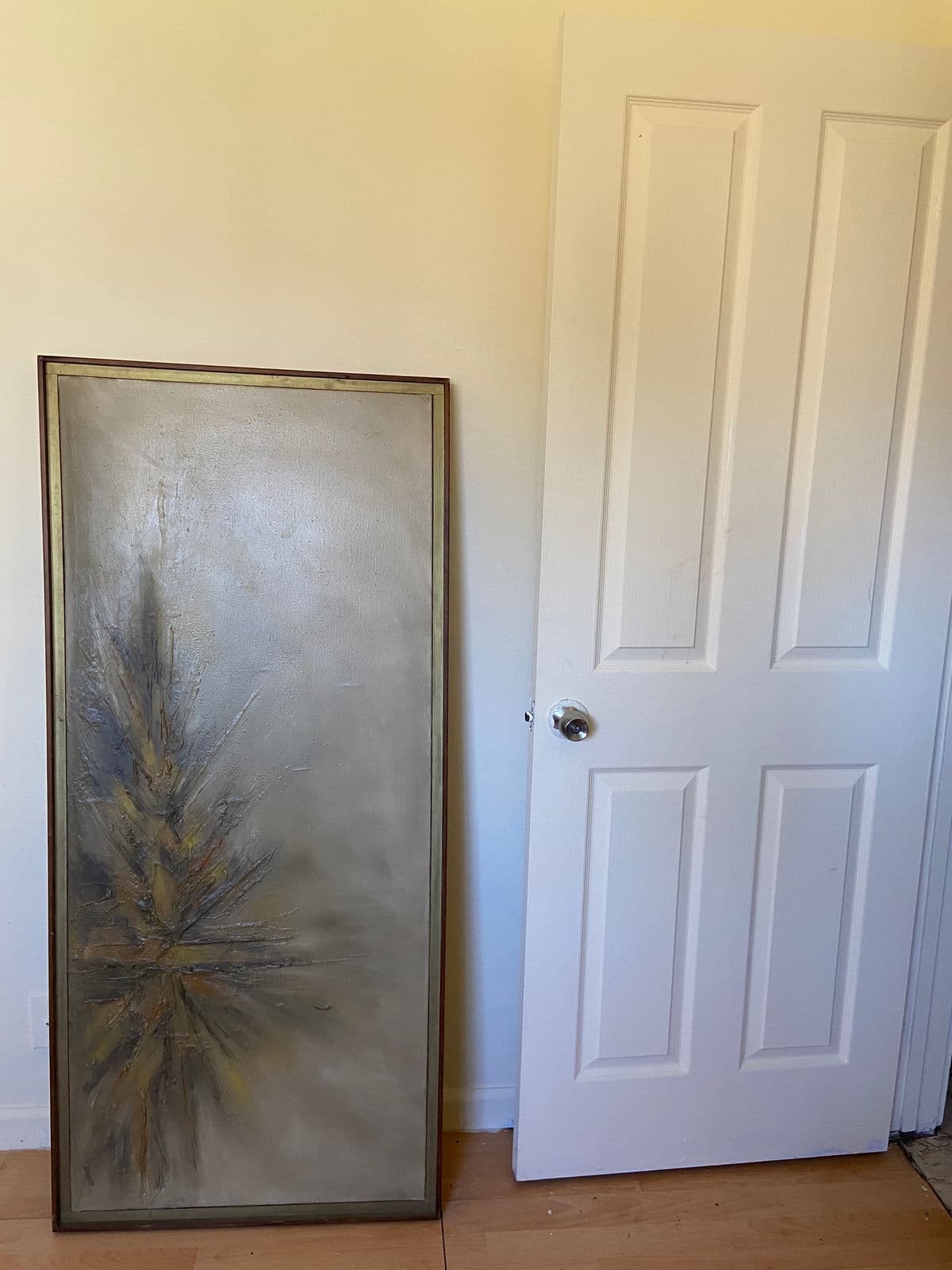 1970s Abstract Expressionist Oil Painting Signed Barlett, Framed - Thumbnail 4