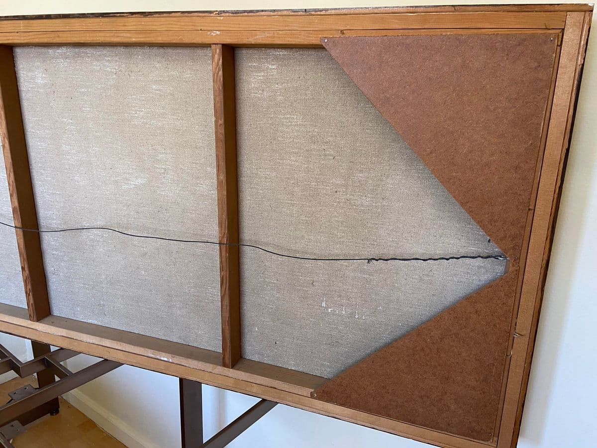 1970s Abstract Expressionist Oil Painting Signed Barlett, Framed - Thumbnail 5