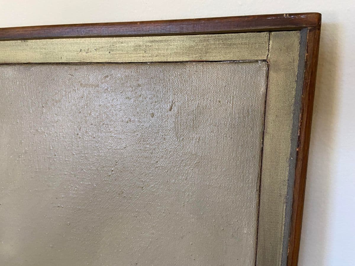 1970s Abstract Expressionist Oil Painting Signed Barlett, Framed - Thumbnail 7