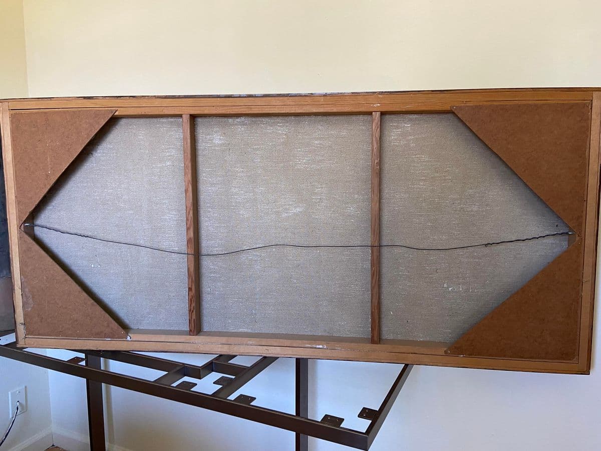 1970s Abstract Expressionist Oil Painting Signed Barlett, Framed - Thumbnail 6