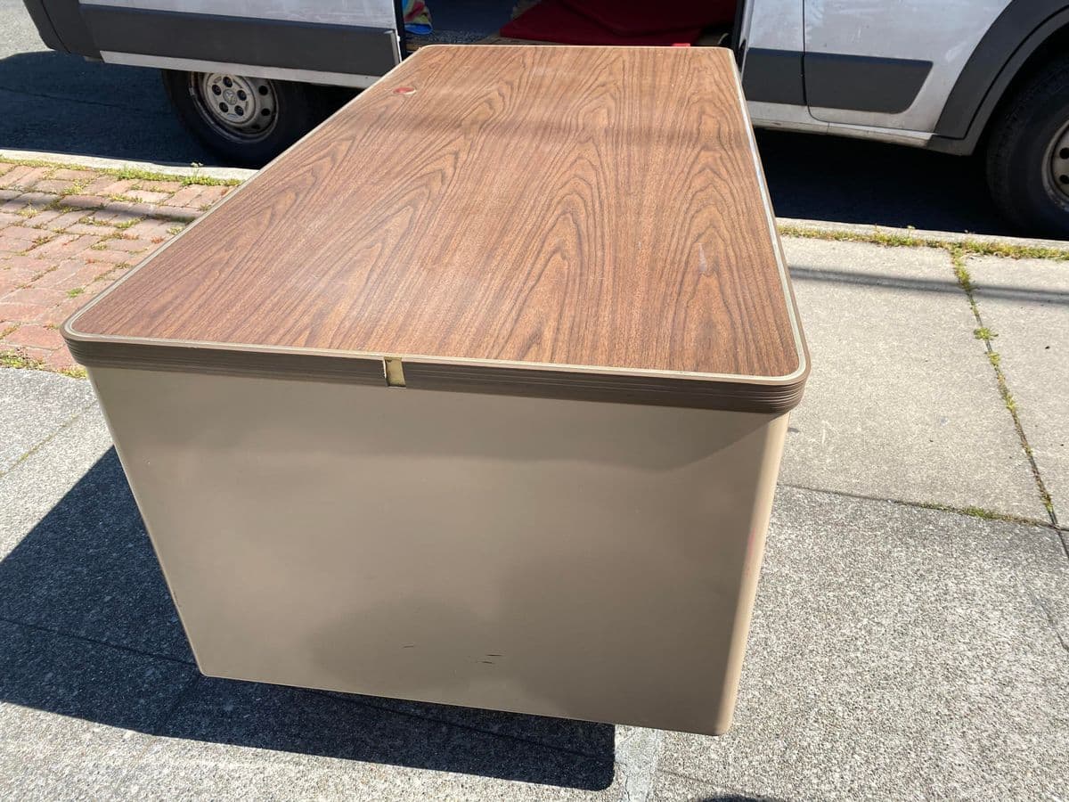 Vintage Cole Steel Mid Century Modern Metal Tanker Desk - Thumbnail 9