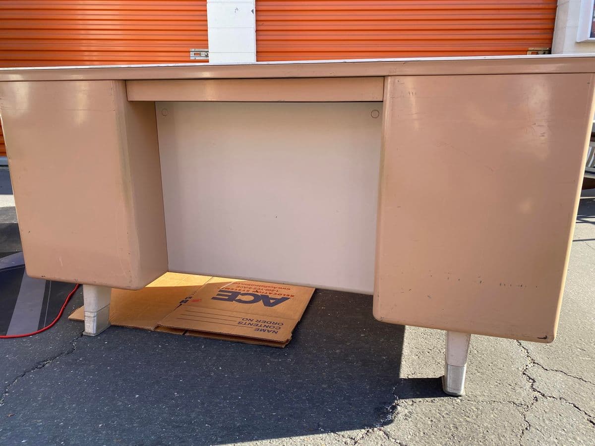 Vintage General Fireproofing Company Metal Tanker Desk - Thumbnail 5