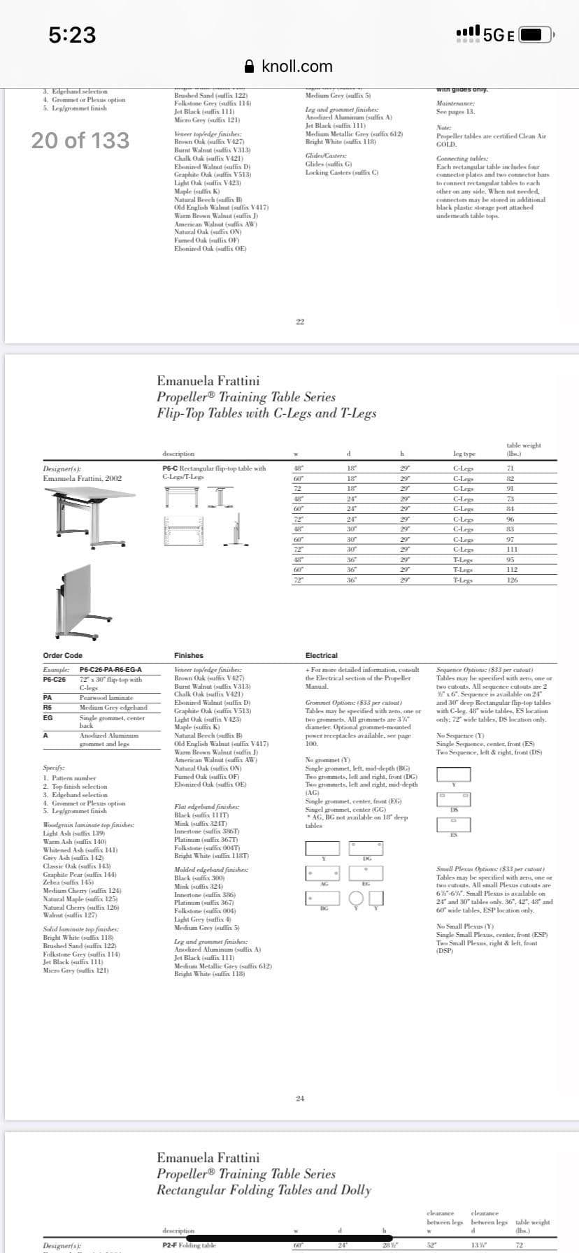Knoll Propeller Writing Desk Designed by Emanuela Frattini - Thumbnail 13