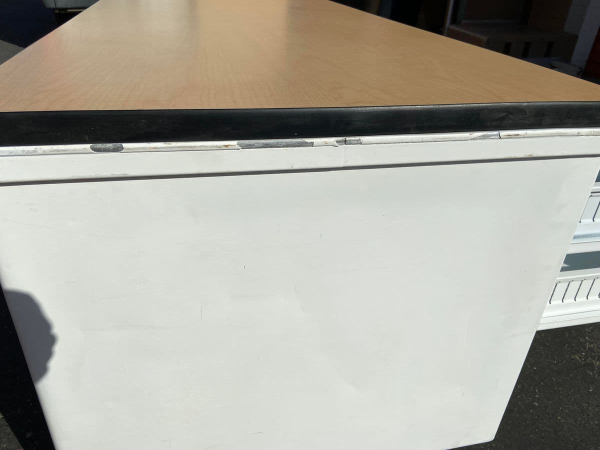 Vintage Mid Century Modern Tanker Desk - Thumbnail 7