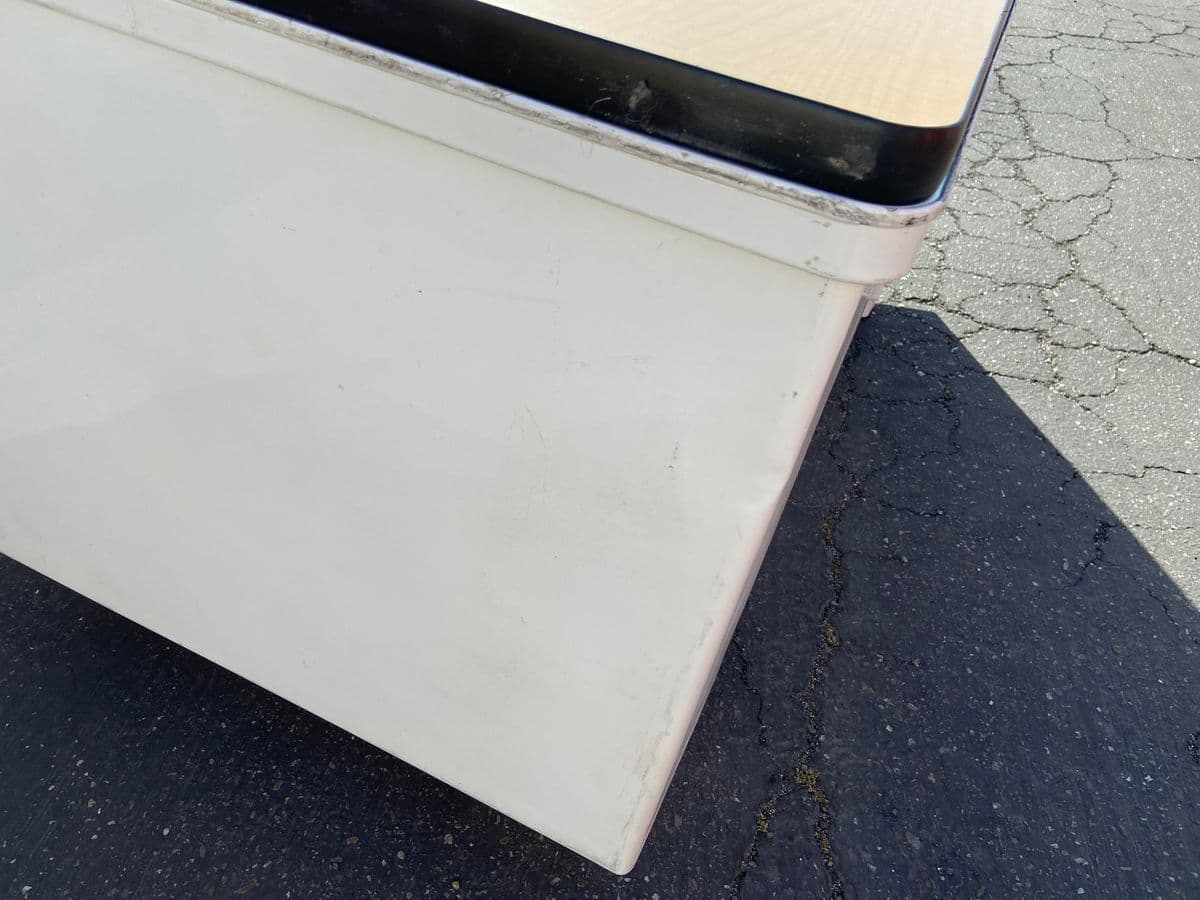 Vintage Mid Century Modern Tanker Desk - Thumbnail 9