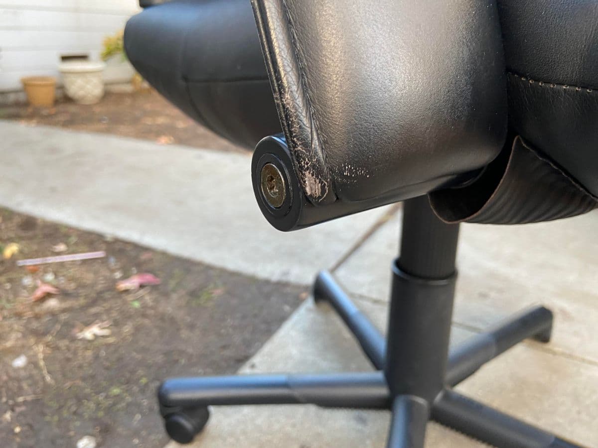 Vintage Vitra Leather Swivel Desk Chair Designed by Mario Bellini - Thumbnail 5