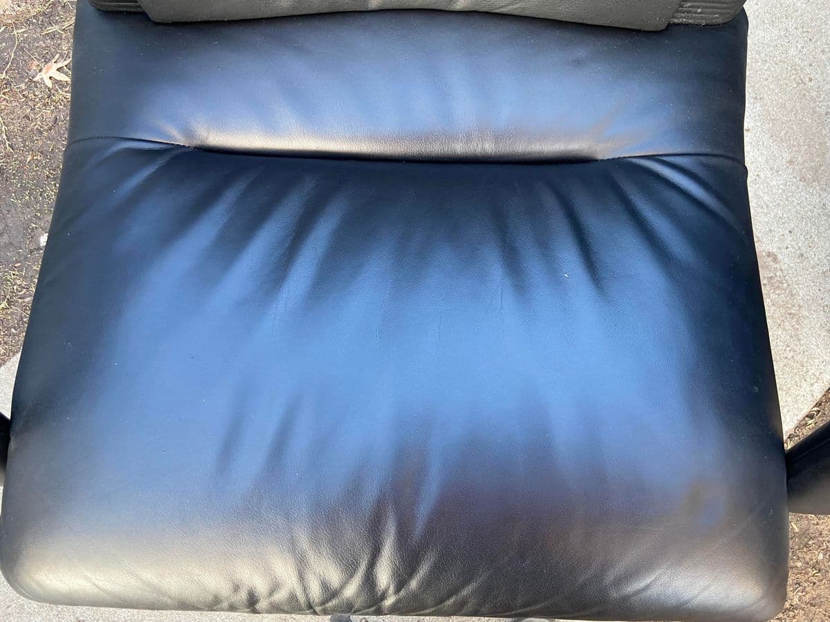 Vintage Vitra Leather Swivel Desk Chair Designed by Mario Bellini - Thumbnail 9