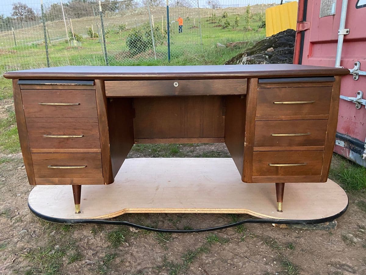 Mid 20th Century Anderson Style Executive Desk - Thumbnail 4