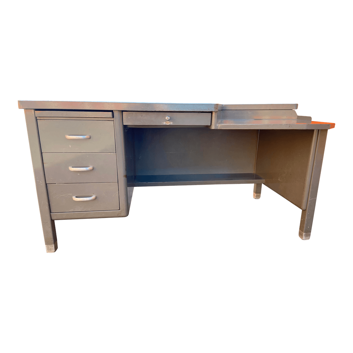 Vintage Art Metal Tanker Desk - Thumbnail 2