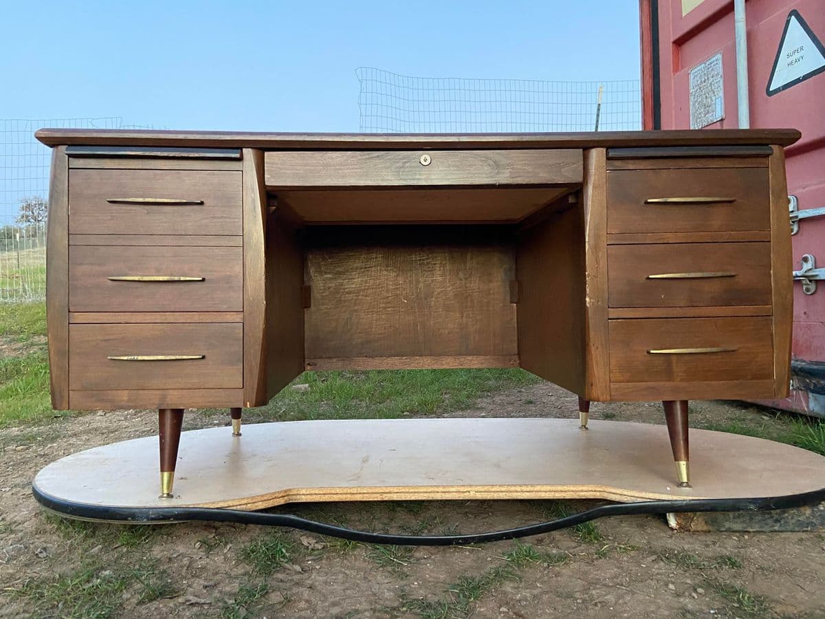 Mid 20th Century Anderson Style Executive Desk - Thumbnail 13