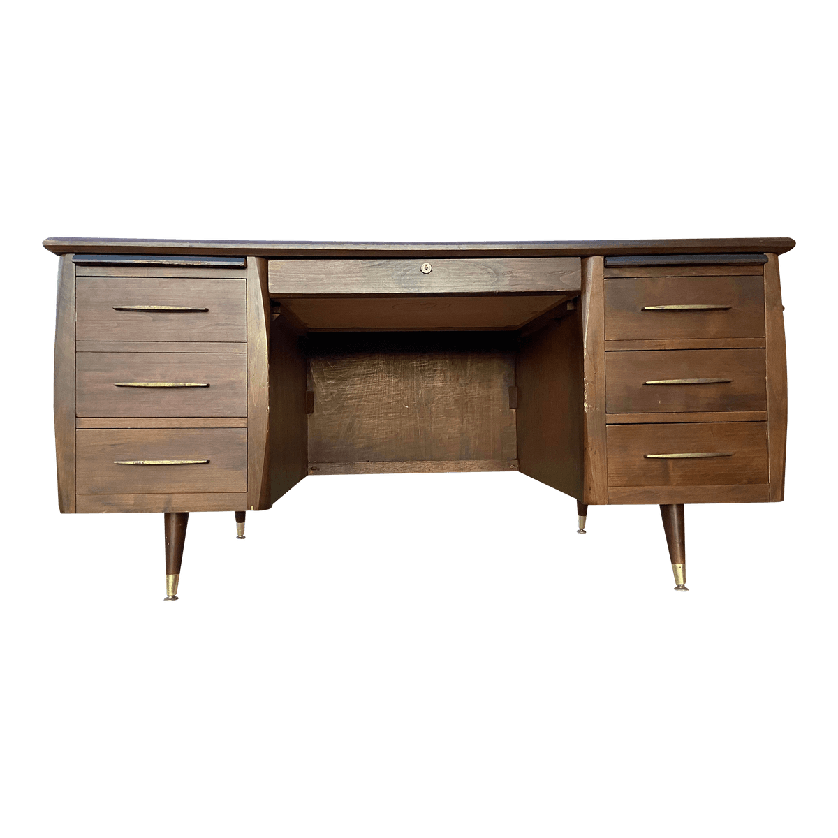 Mid 20th Century Anderson Style Executive Desk - Thumbnail 2