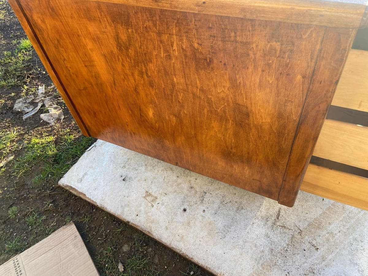 1970s Vintage Mid Century Modern Wooden Desk - Thumbnail 5