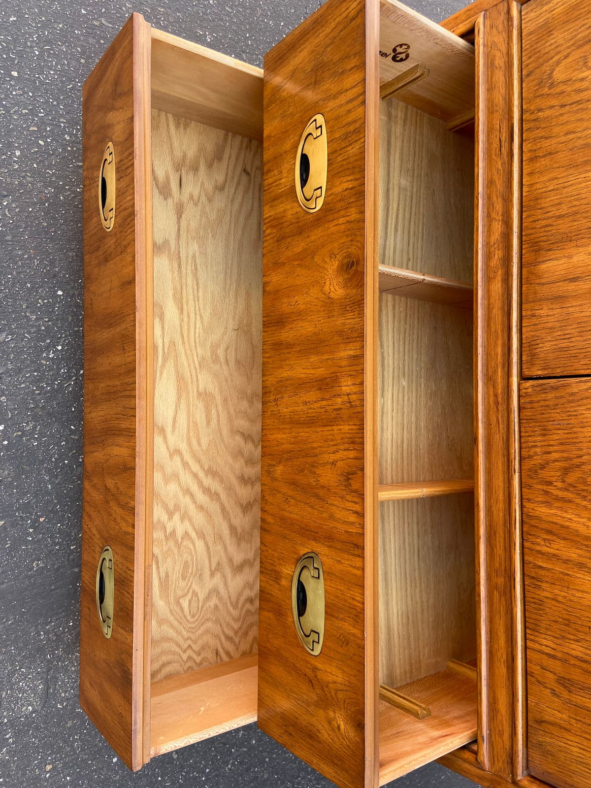 1990s Vintage Drexel Heritage Collection Entertainment Armoire - Thumbnail 9