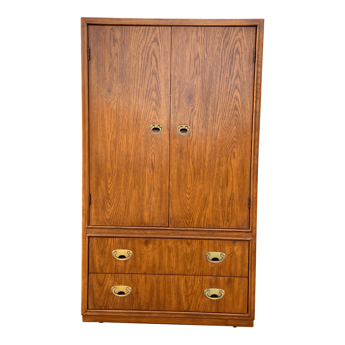 1990s Vintage Drexel Heritage Collection Entertainment Armoire - Thumbnail 14