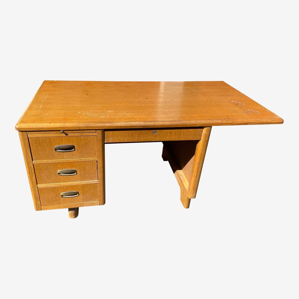 Vintage Mid-Century Modern Jasper Desk - Image 1