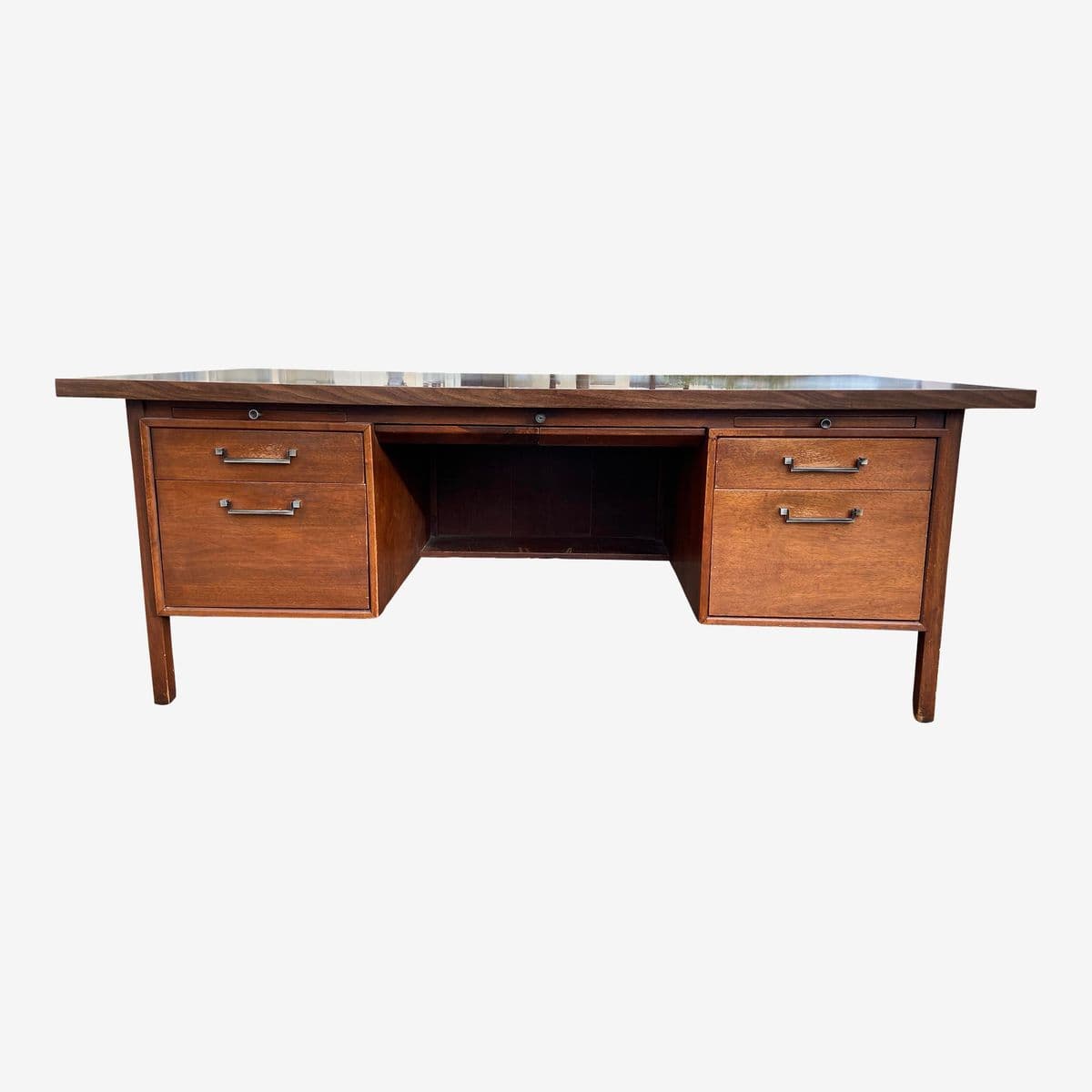 1960s Vintage Mid Century Modern Executive Desk - Image 1