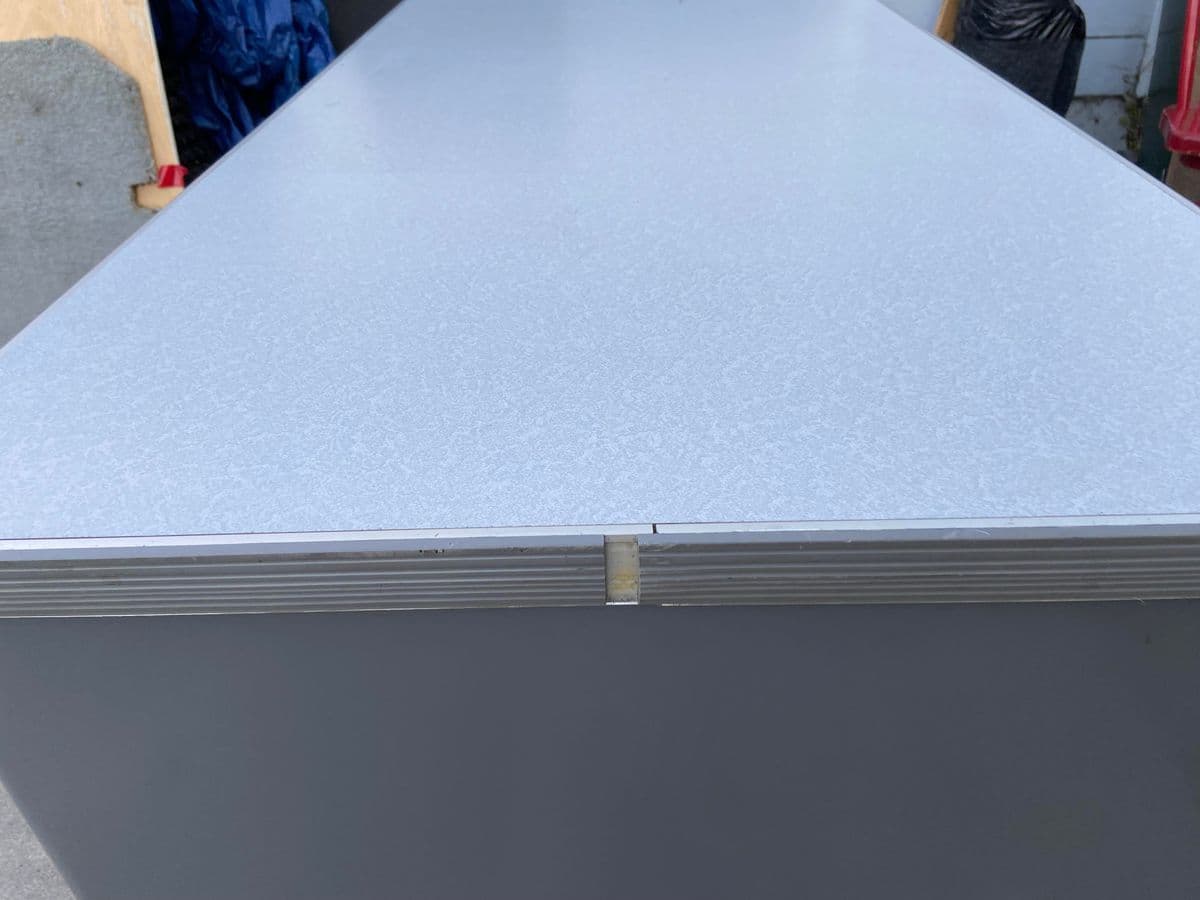 1960s Vintage Mid Century Modern Metal Tanker Desk - Thumbnail 11