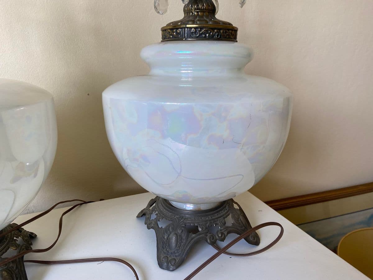 1970’s Ef & Ef Industries Vintage Multicolored Table Lamps - a Pair - Thumbnail 7