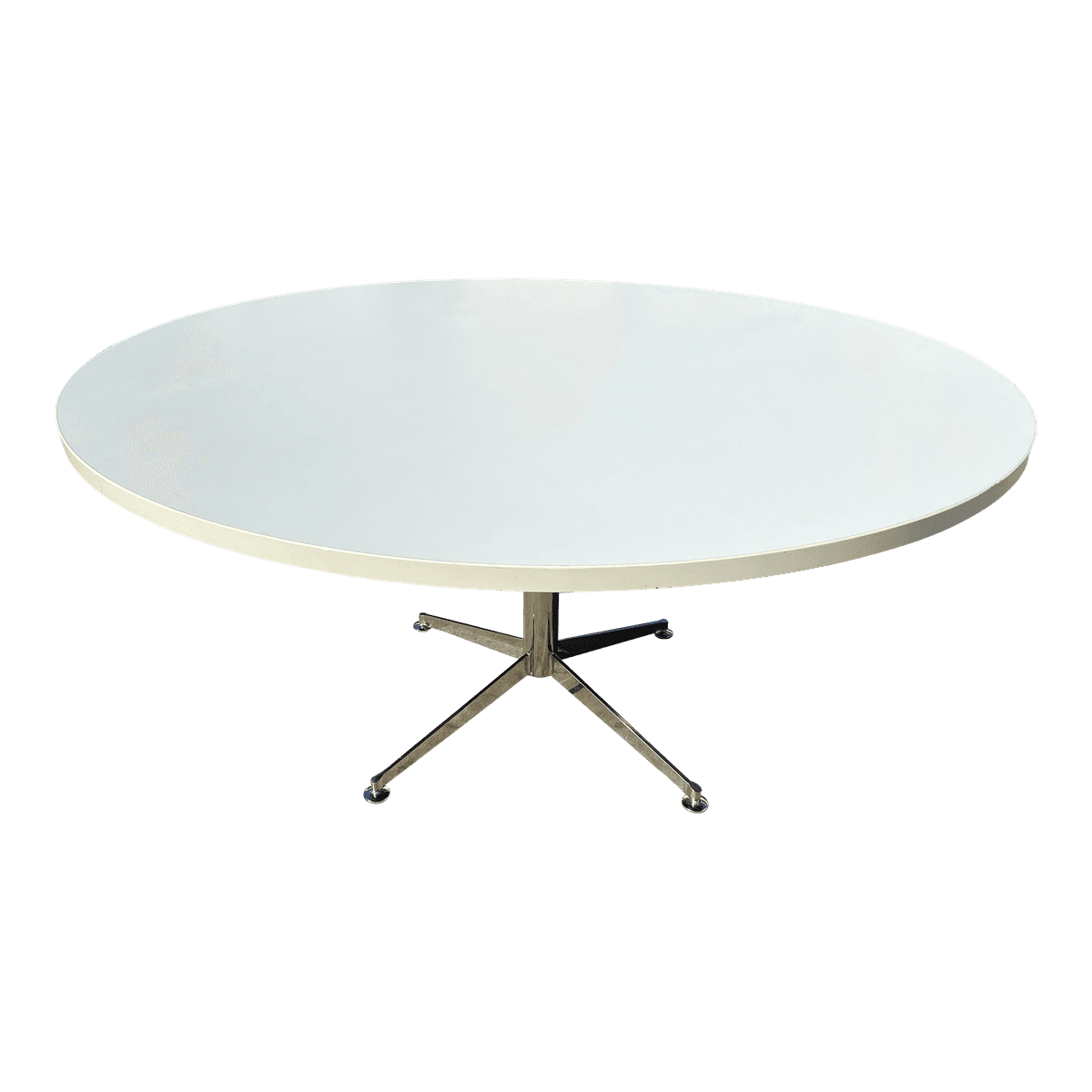 Chrome Oval Round Table - Thumbnail 2