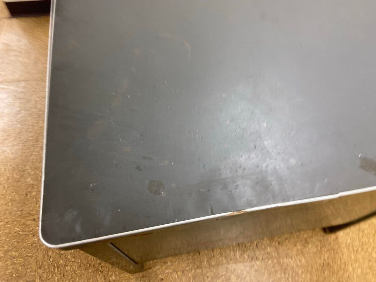 1940s Vintage Mid Century Modern Metal Tanker Desk - Thumbnail 3