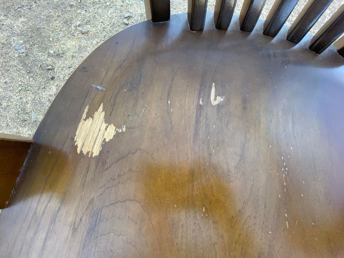 1970s Vintage Boling Chair Company Walnut Banker’s Chair Set of 2 - Thumbnail 8