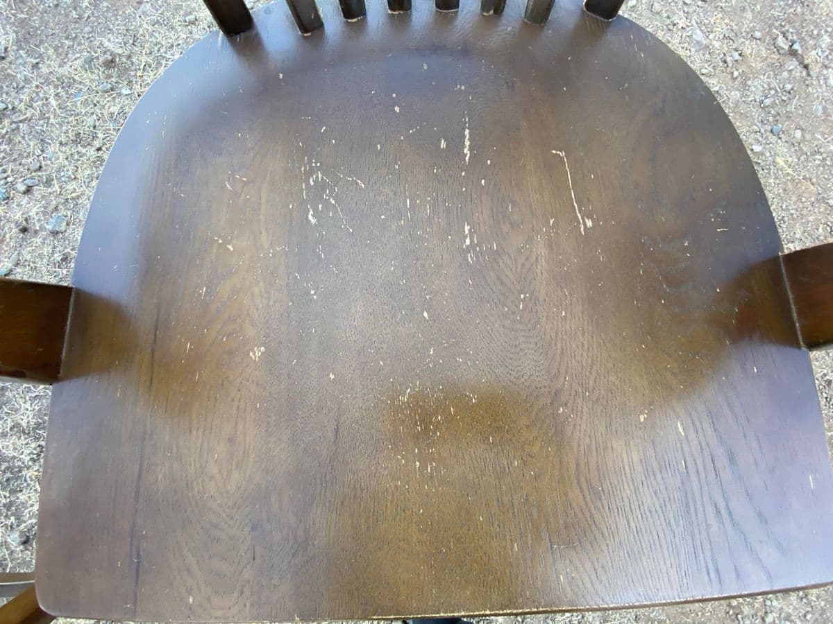 1970s Vintage Boling Chair Company Walnut Banker’s Chair Set of 2 - Thumbnail 9