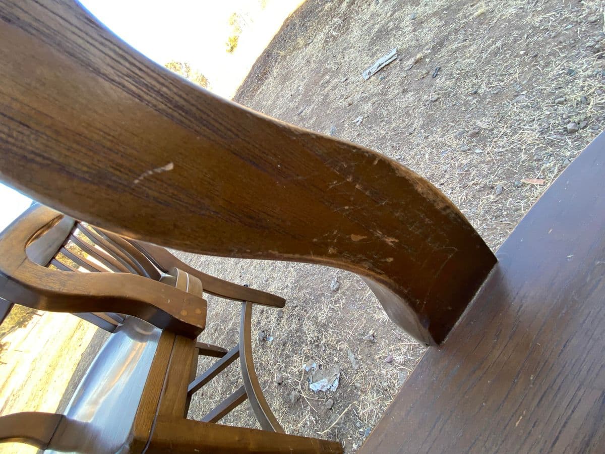 1970s Vintage Boling Chair Company Walnut Banker’s Chair Set of 2 - Thumbnail 7