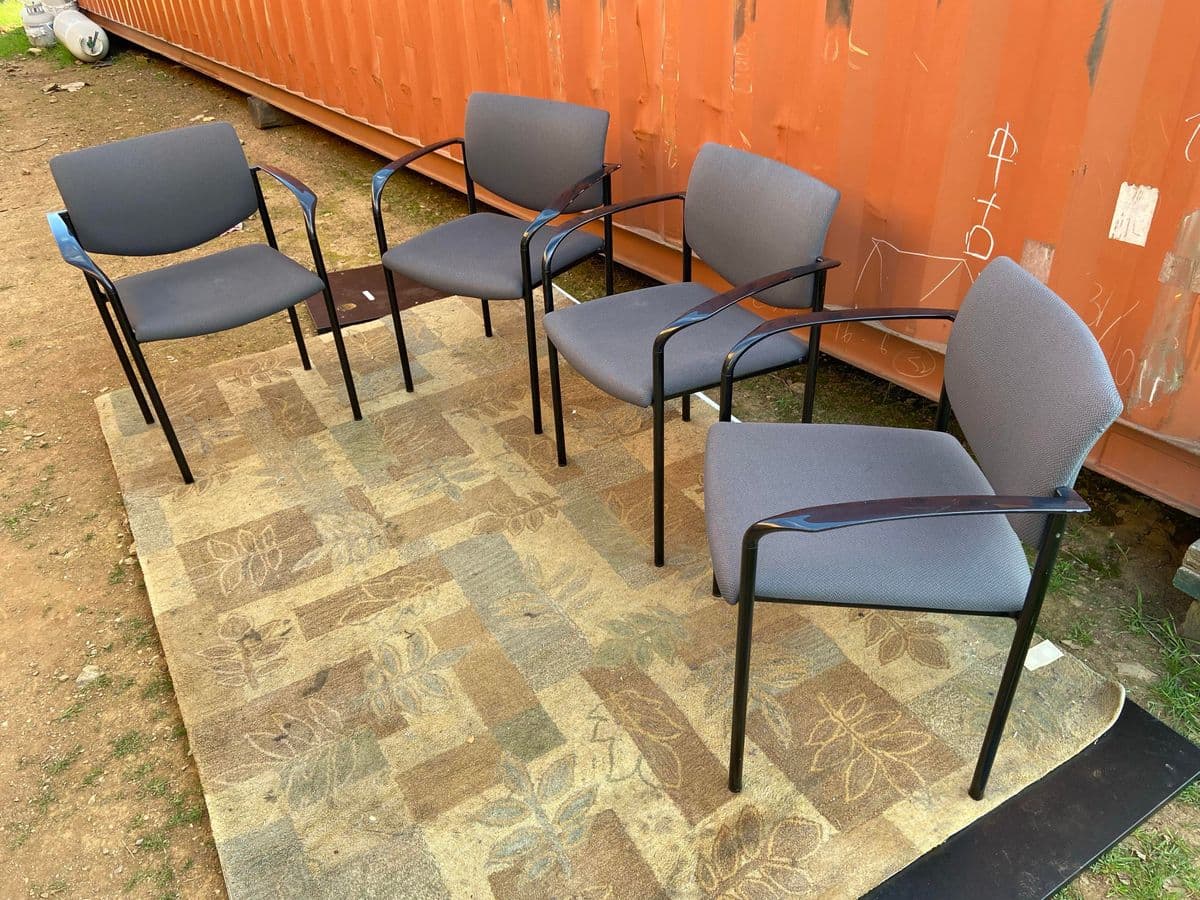 1990s Player Steelcase Stacking Office Chairs - Set of 4 - Thumbnail 5
