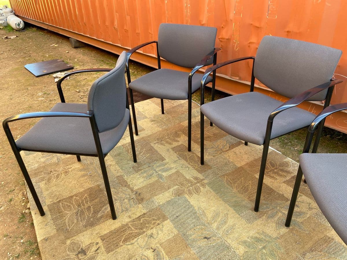 1990s Player Steelcase Stacking Office Chairs - Set of 4 - Thumbnail 8