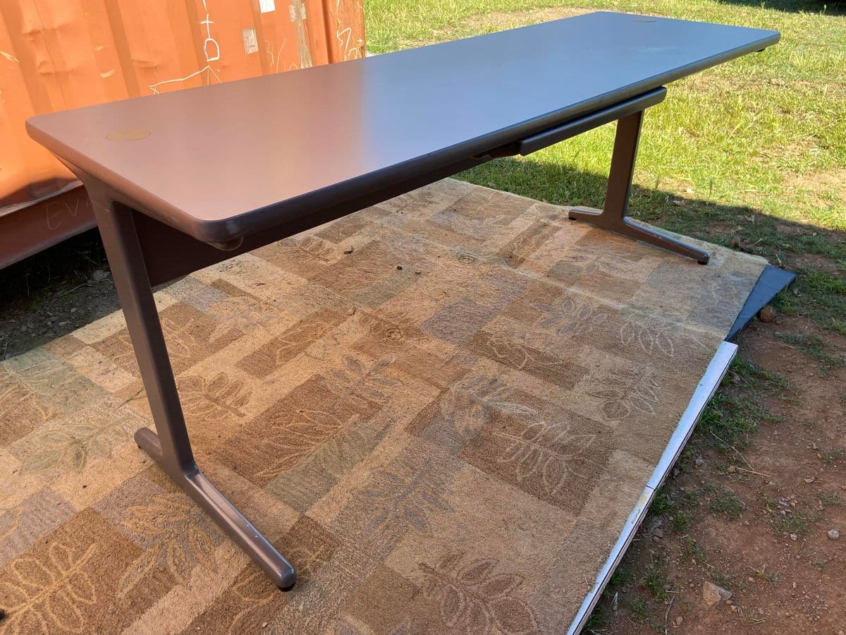 1980s Vintage Mid Century Modern Herman Miller George Nelson Style Desk Unmarked - Thumbnail 4