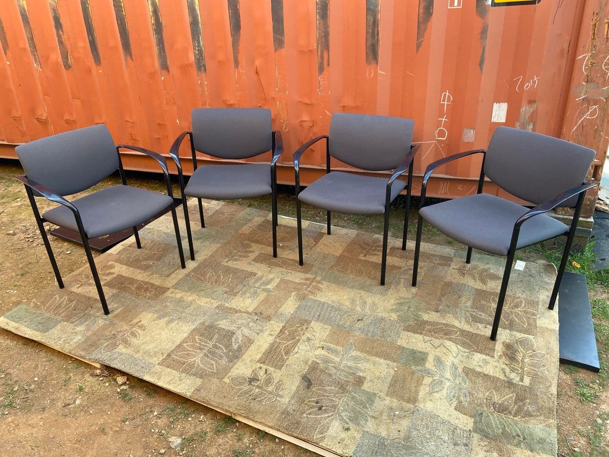 1990s Player Steelcase Stacking Office Chairs - Set of 4 - Thumbnail 13
