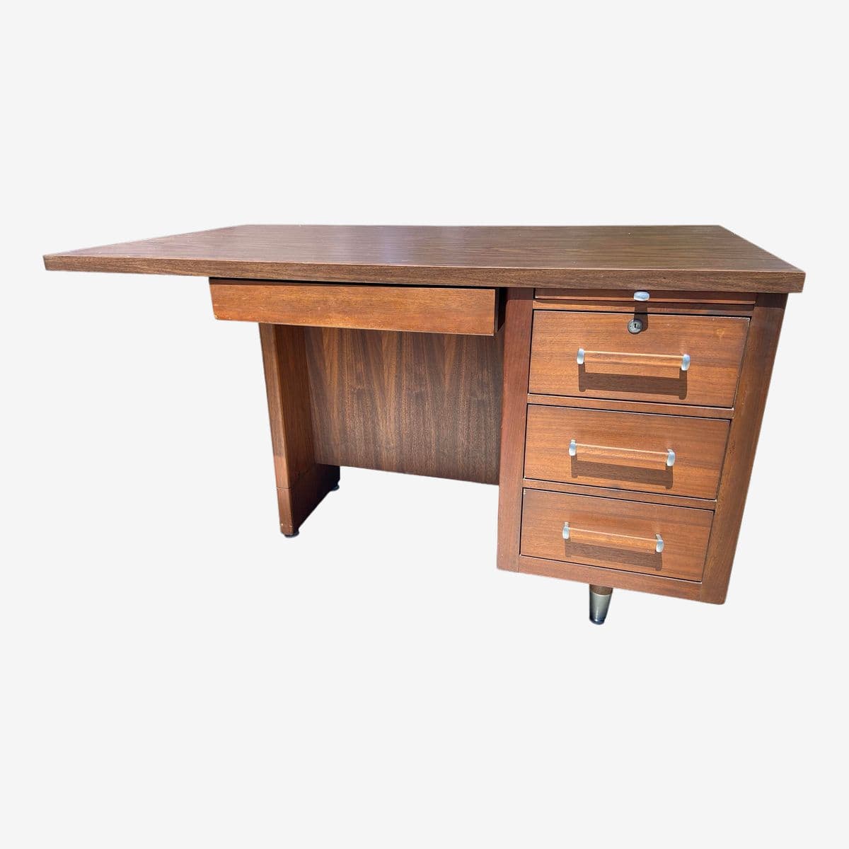 1960s Vintage Mid Century Modern Alma Desk - Image 1