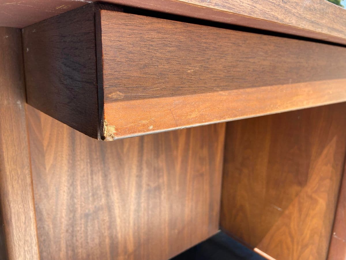 1960s Vintage Mid Century Modern Alma Desk - Thumbnail 7