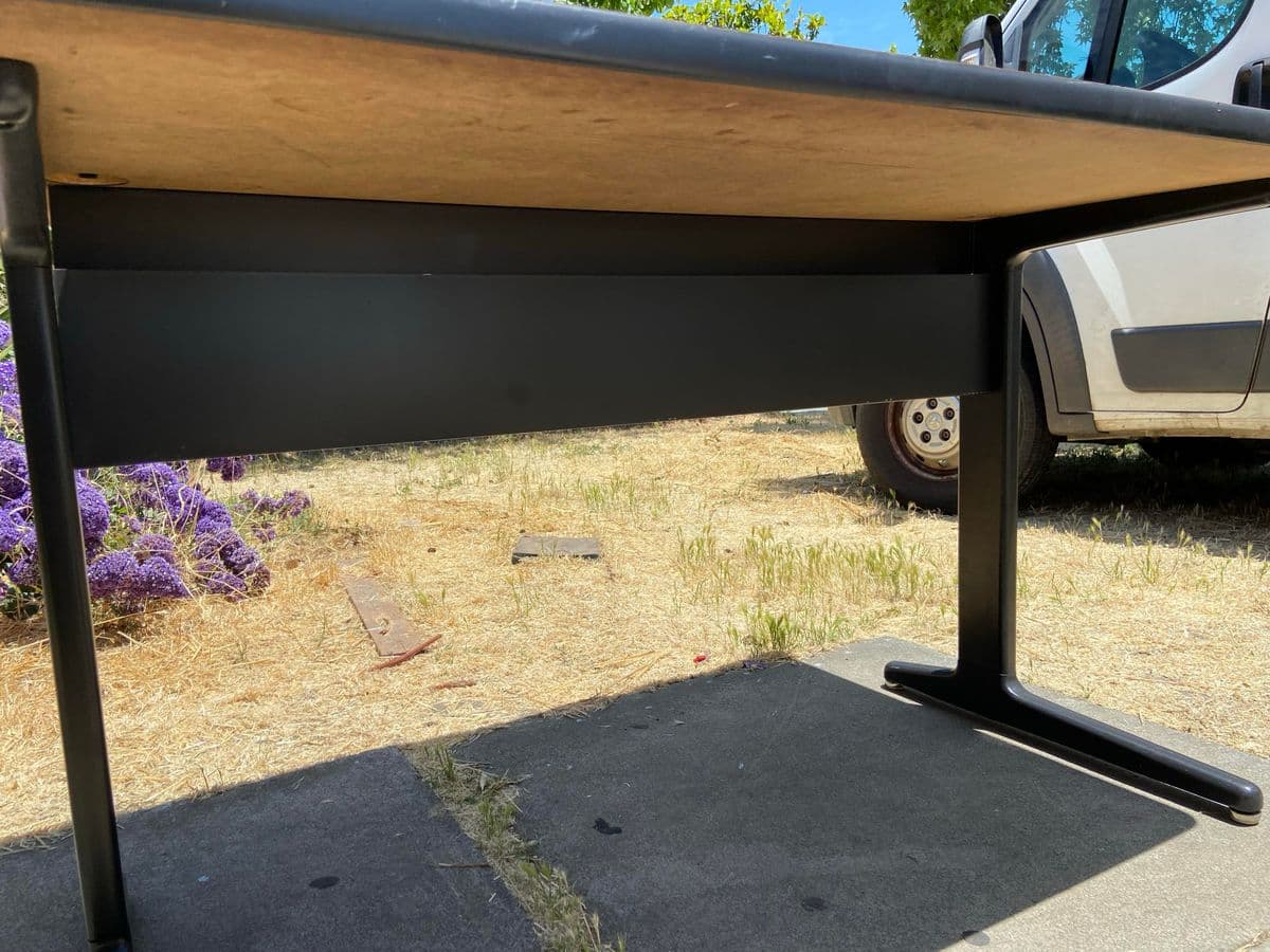 1980s Vintage Mid Century Modern Herman Miller Office Desk - Thumbnail 5