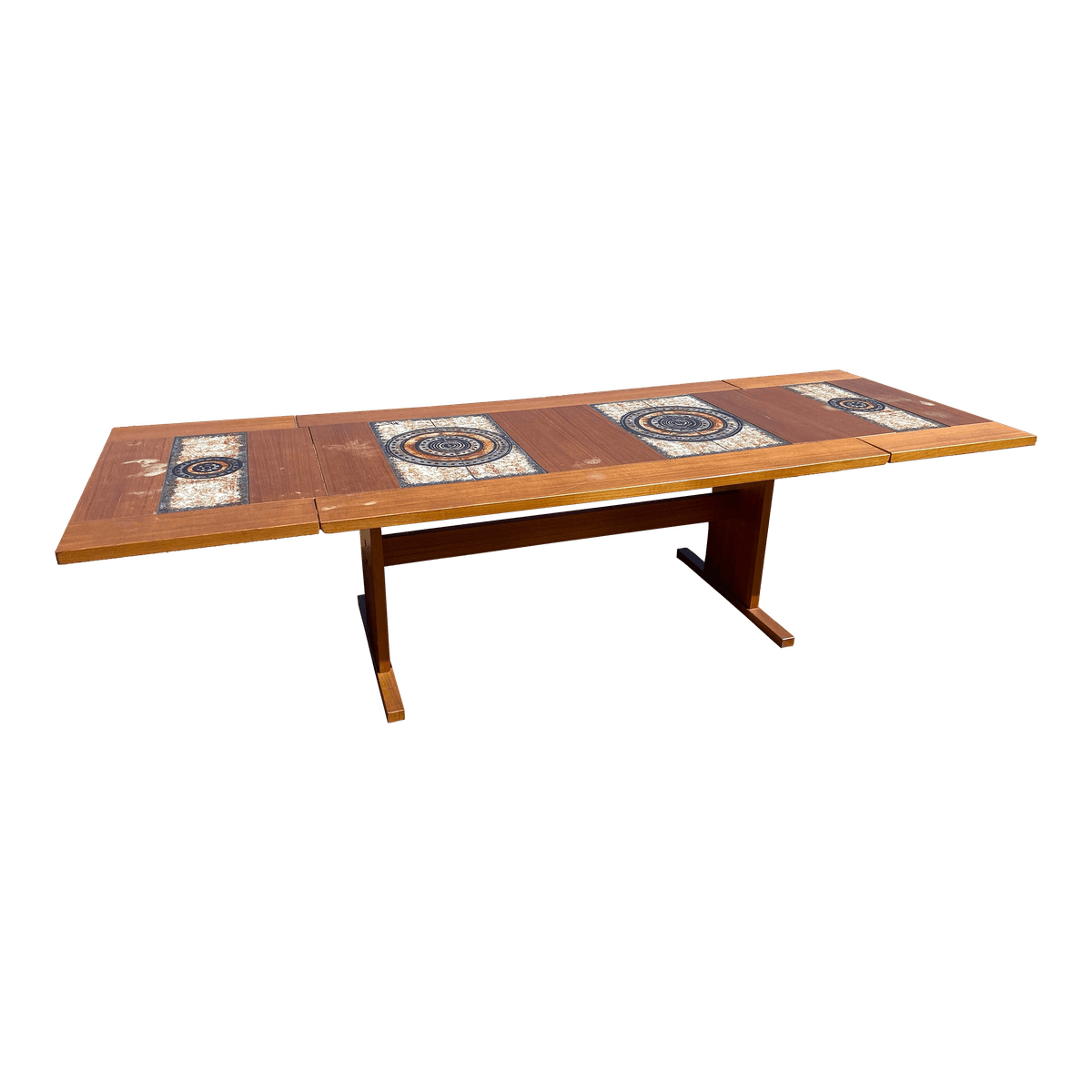 1970s Vintage Mid Century Modern Danish Teak Tile Table by Gangso Mobler - Thumbnail 14