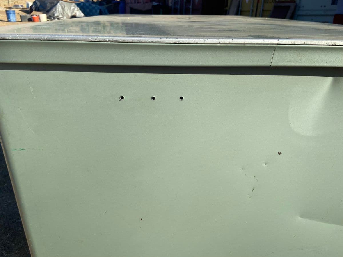 1960s Vintage Mid Century Modern Metal Tanker Desk by General Fireproofing - Thumbnail 8