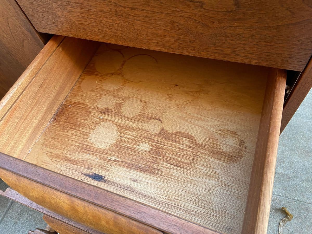 Jens Risom Vintage Mid Century Walnut Sideboard Credenza Unmarked - Thumbnail 3