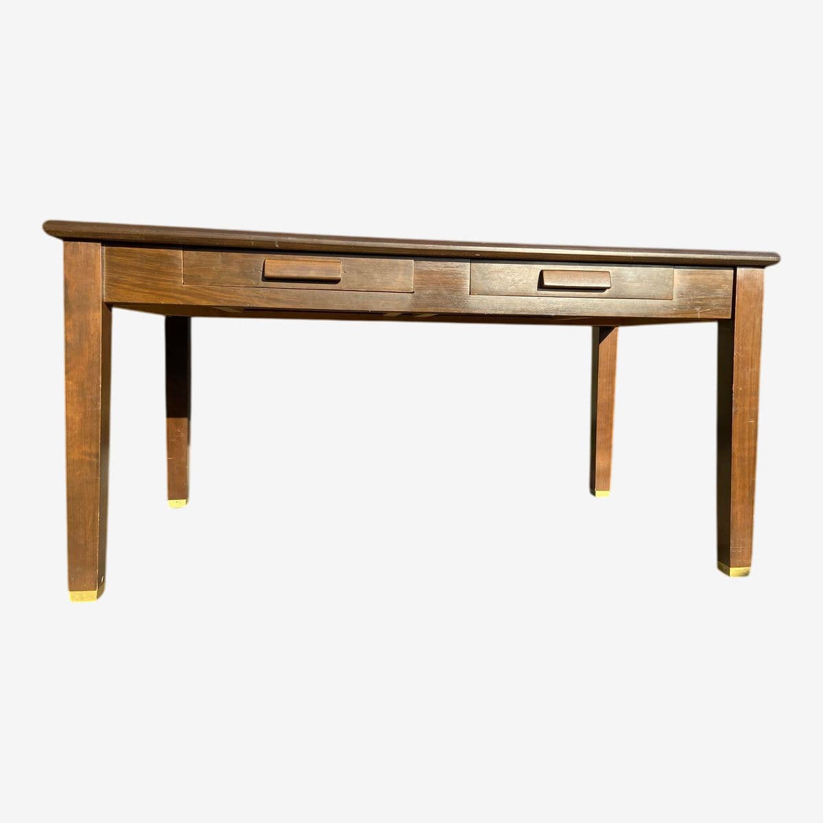 1980s Vintage Wooden Writing Desk - Image 1