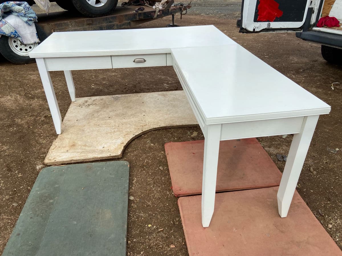 Vintage Farmhouse Style L Shape Desk - Thumbnail 12