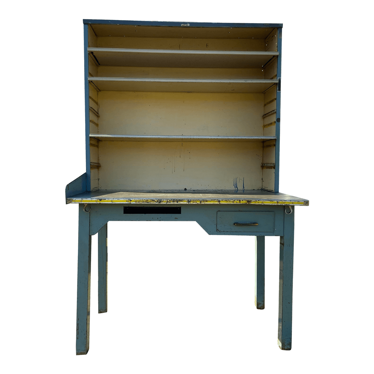 1950s Vintage Post Office Organizer Industrial Metal Table - Thumbnail 2