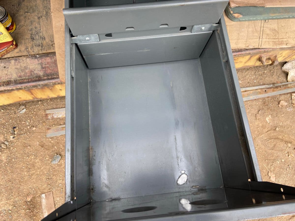 1960s Vintage Mid Century Modern Metal Tanker Desk - Thumbnail 6