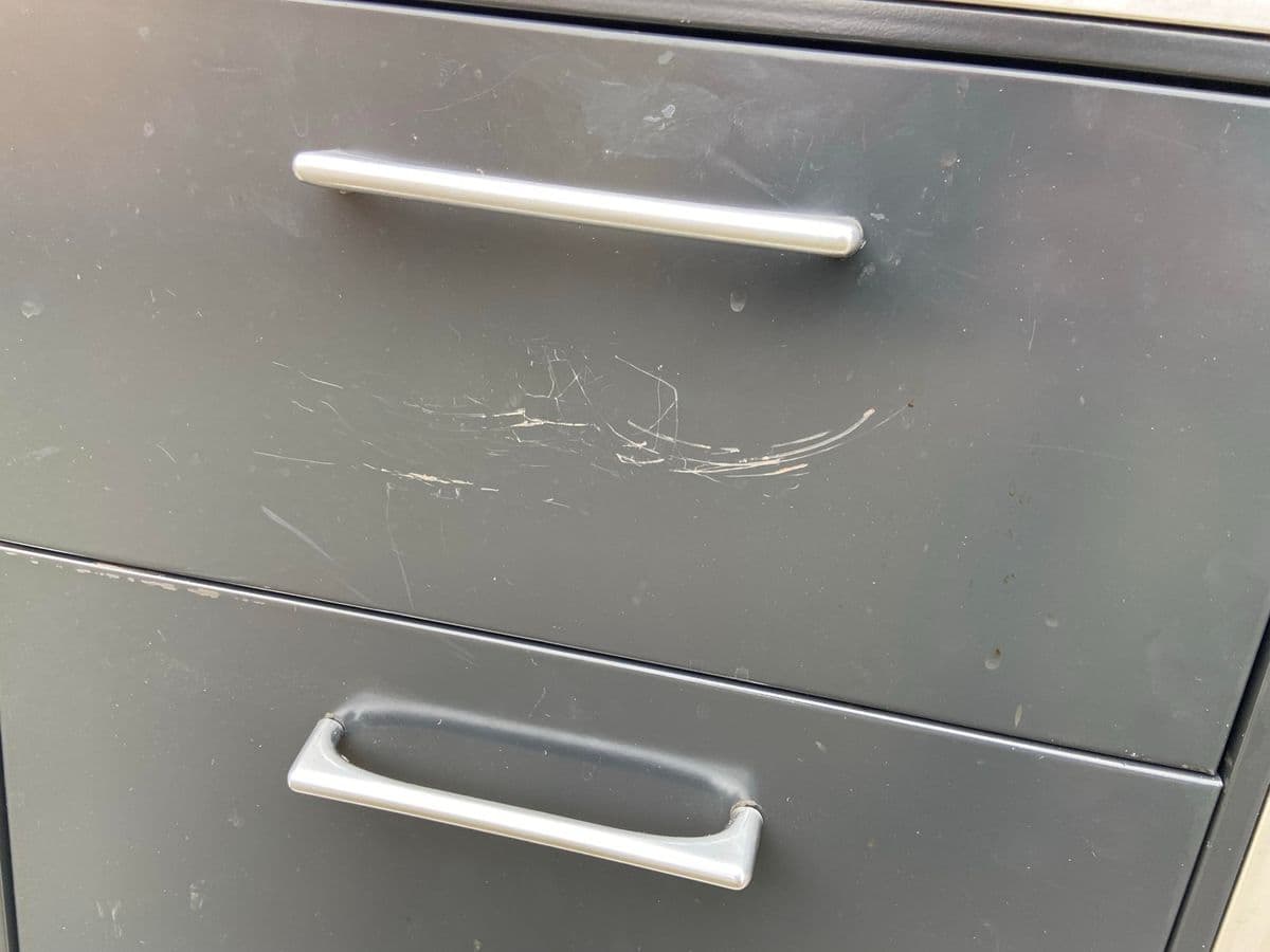 1980s Vintage Mid Century Modern Steel Credenza - Thumbnail 7