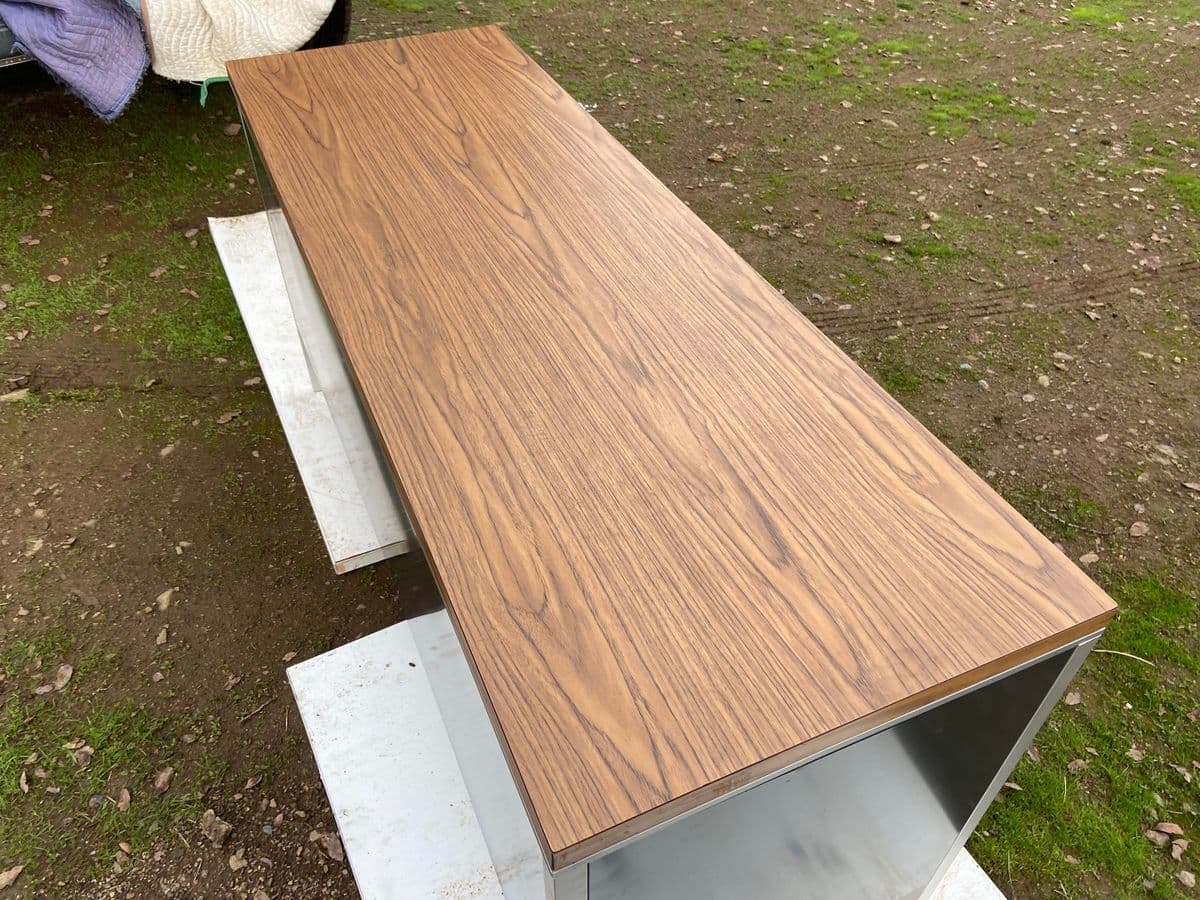 1980s Vintage Mid Century Modern Steel Credenza - Thumbnail 12