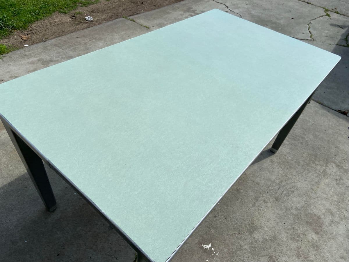 1960s Haskell Vintage Mid Century Modern Metal Tanker Desk - Thumbnail 9