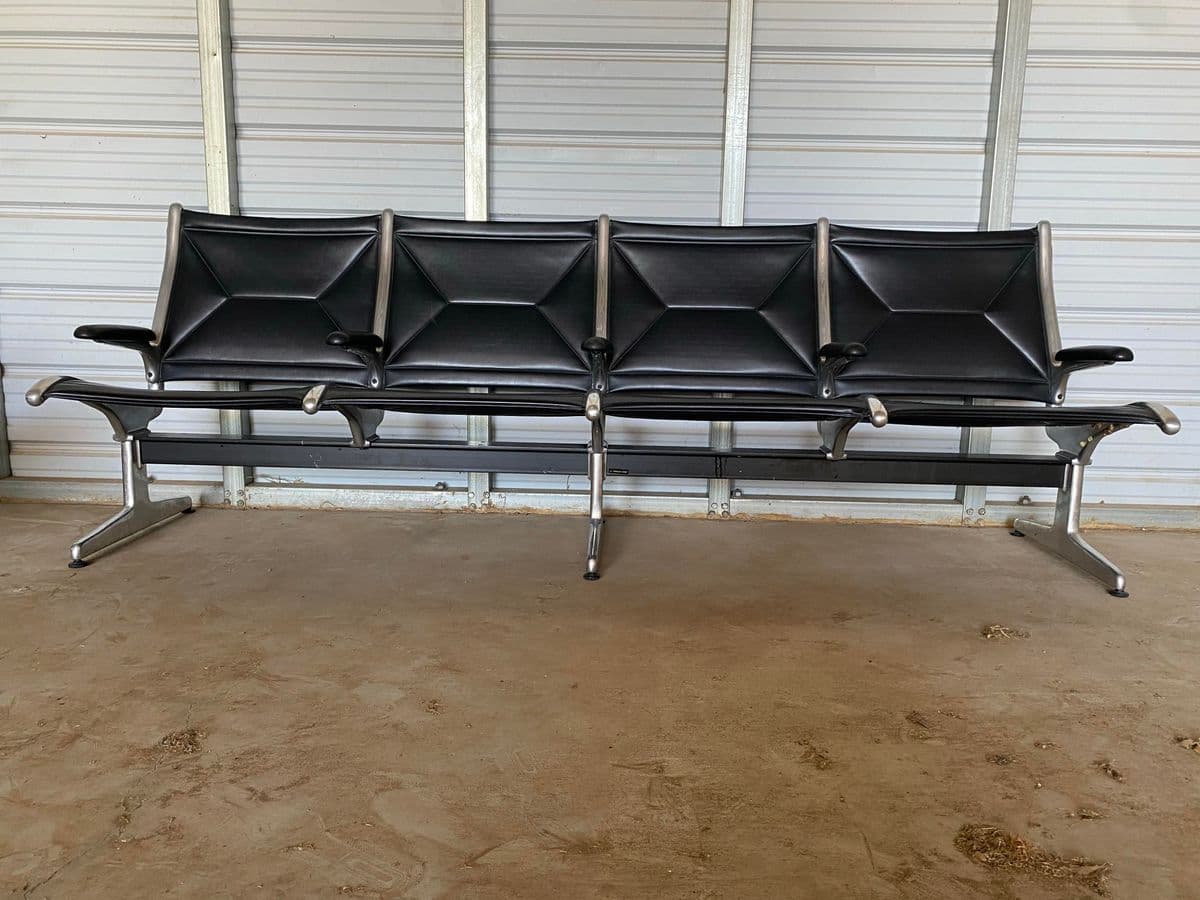 1980s Herman Miller Tandem Sling Airport Bench - Thumbnail 10
